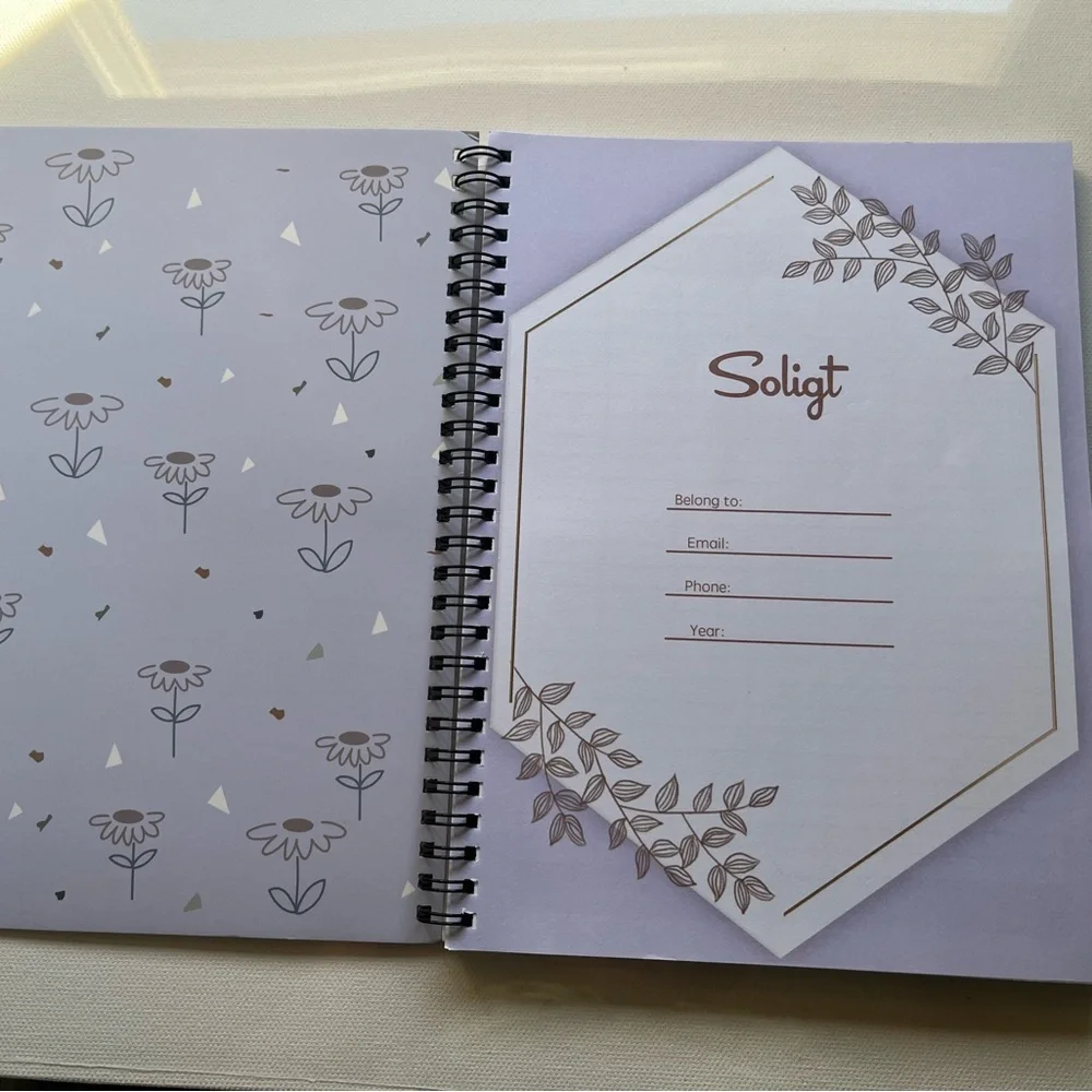 Lavender Budget Planner - Spiral-Bound Home Office Planner